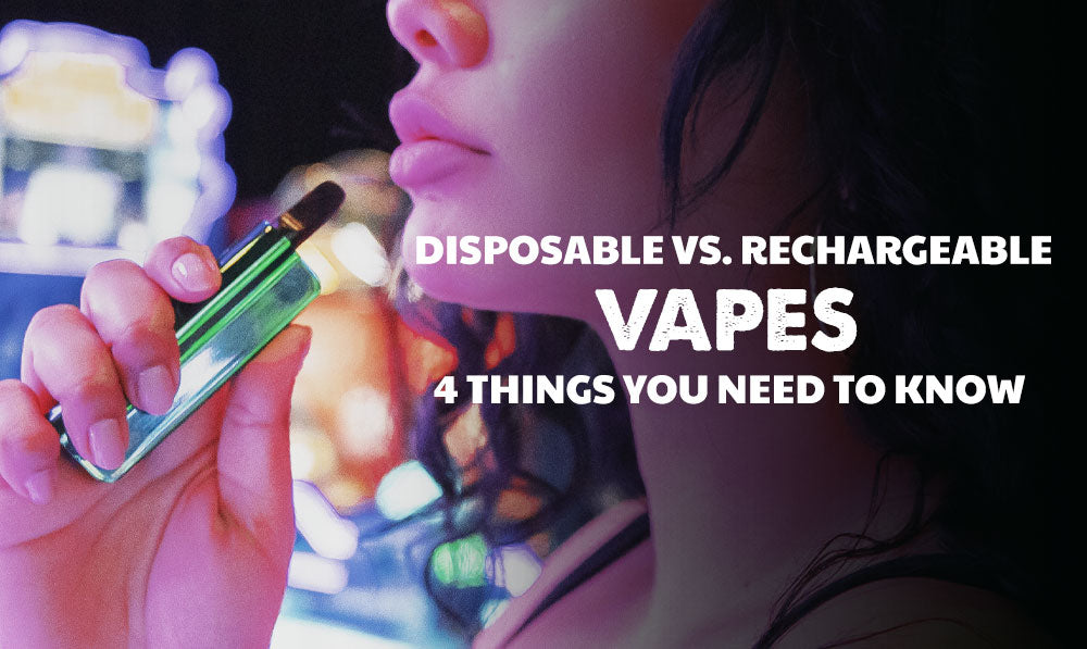 Disposable Vs. Rechargeable Vapes: 4 Things You Need to Know with woman holding Exxus Snap VV
