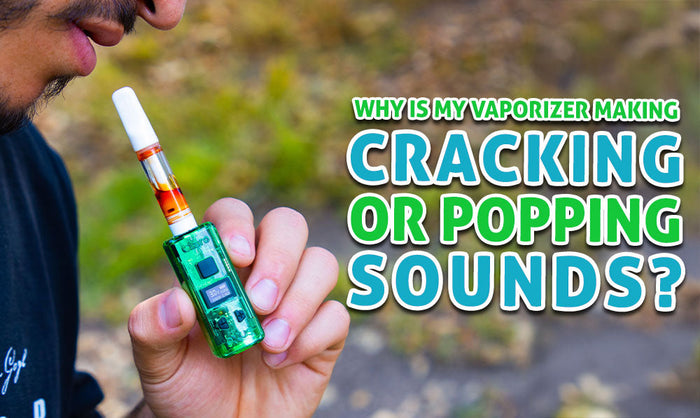 ¿Por qué mi vaporizador hace ruidos de crujido o chasquido?