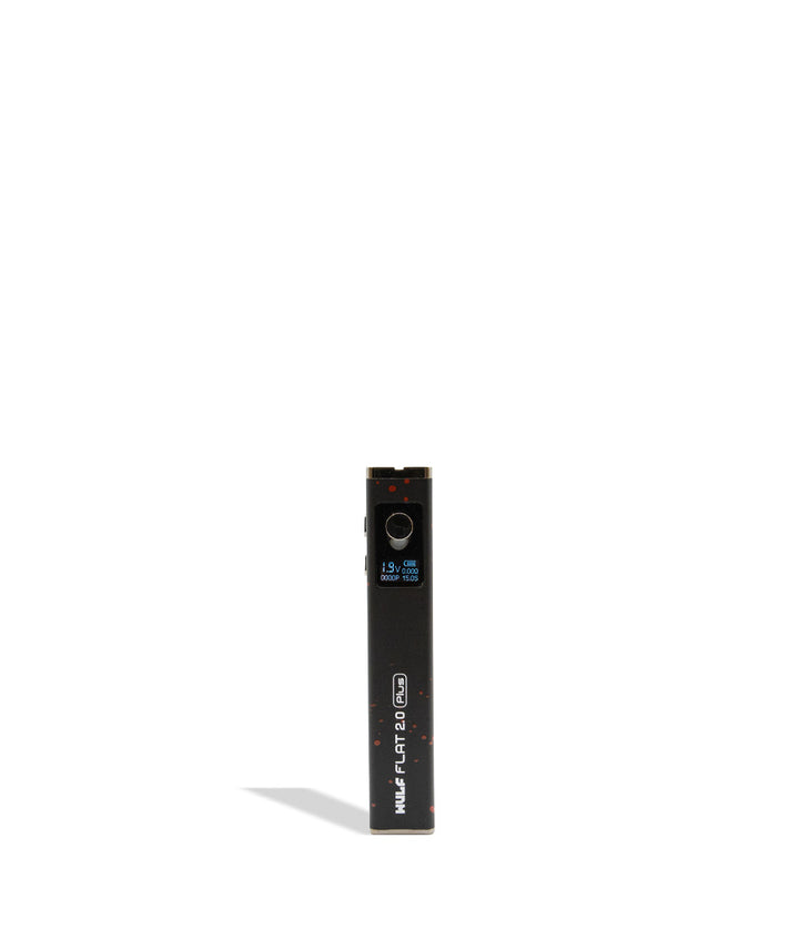 Wulf Mods Flat 2.0 Plus black red spatter on white background
