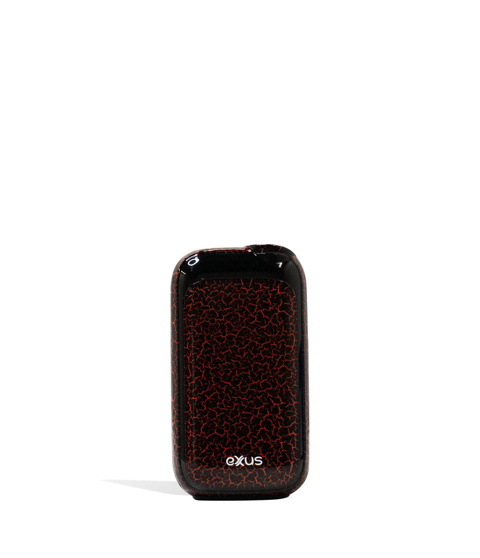 Black Red Crackle front Exxus Vape Rizo Cartridge Vaporizer on White Background