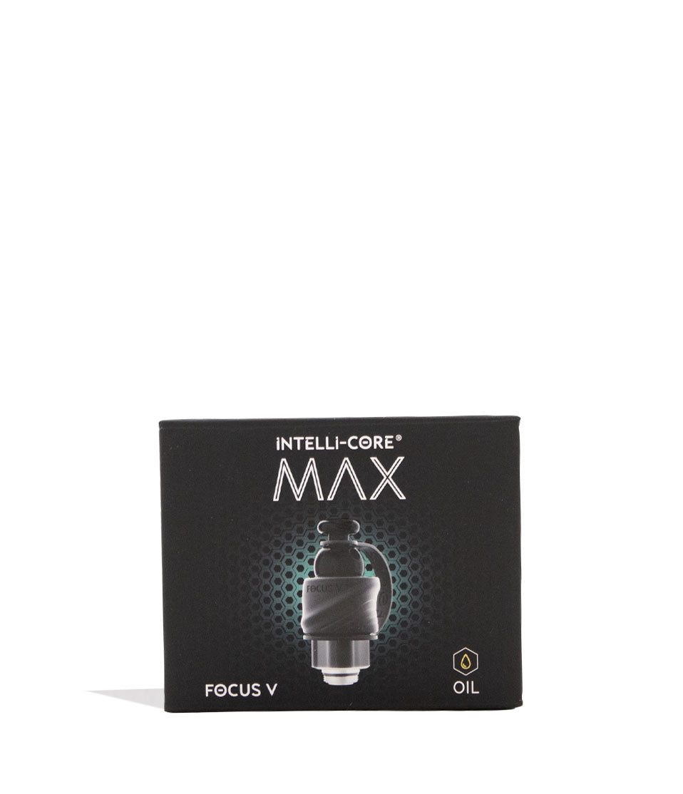Focus V Carta 2 Intelli-Core Max Atomizer for Oil with Bubble Cap Packaging Front View on White Background