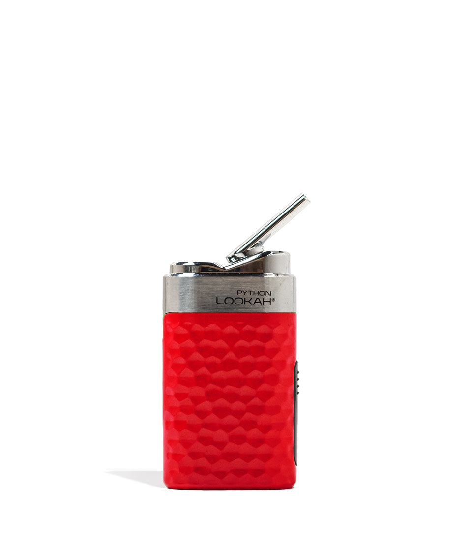 Red Lookah Python Wax Vaporizer Front View on White Background