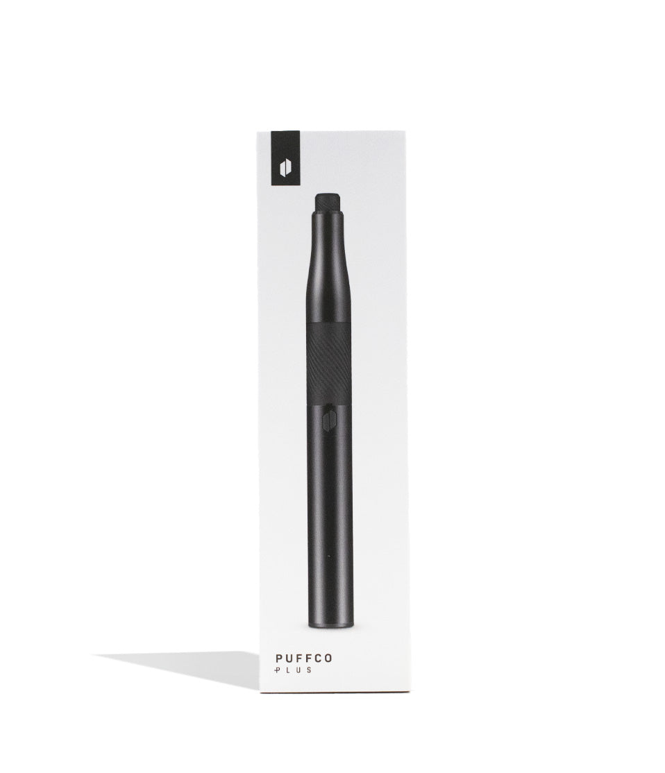 Onyx Puffco New Plus Portable Dab Pen packaging on White Background