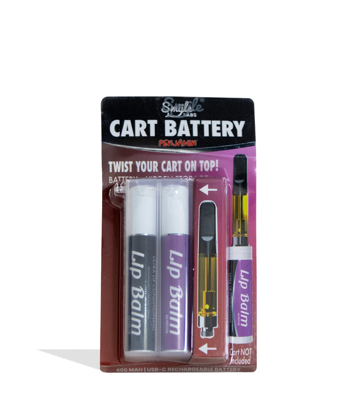 Red Smyle Chapstick Variable Voltage Battery packaging on white background