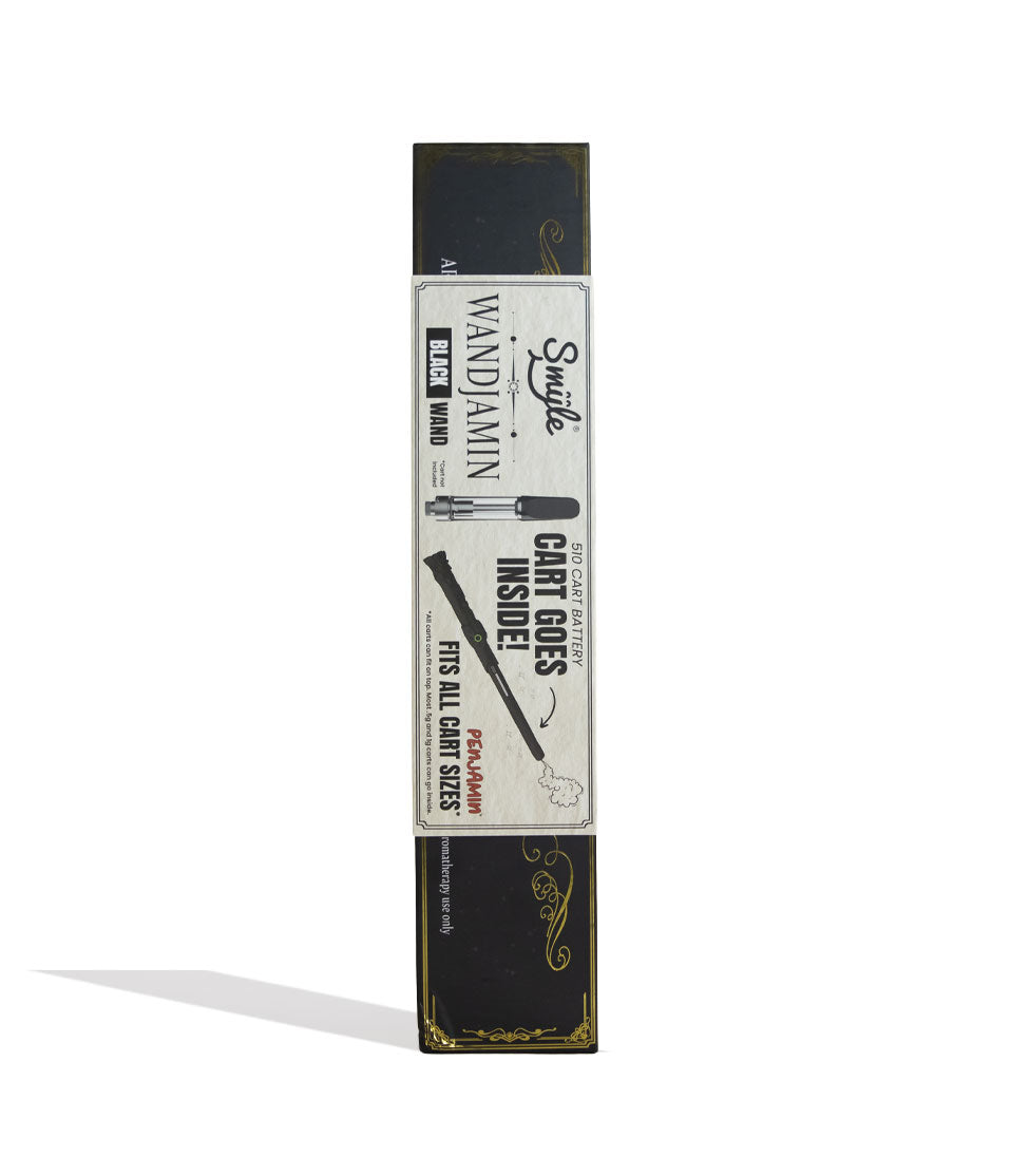 Black Smyle Wandjamin Variable Voltage Battery Packaging Front View on White Background