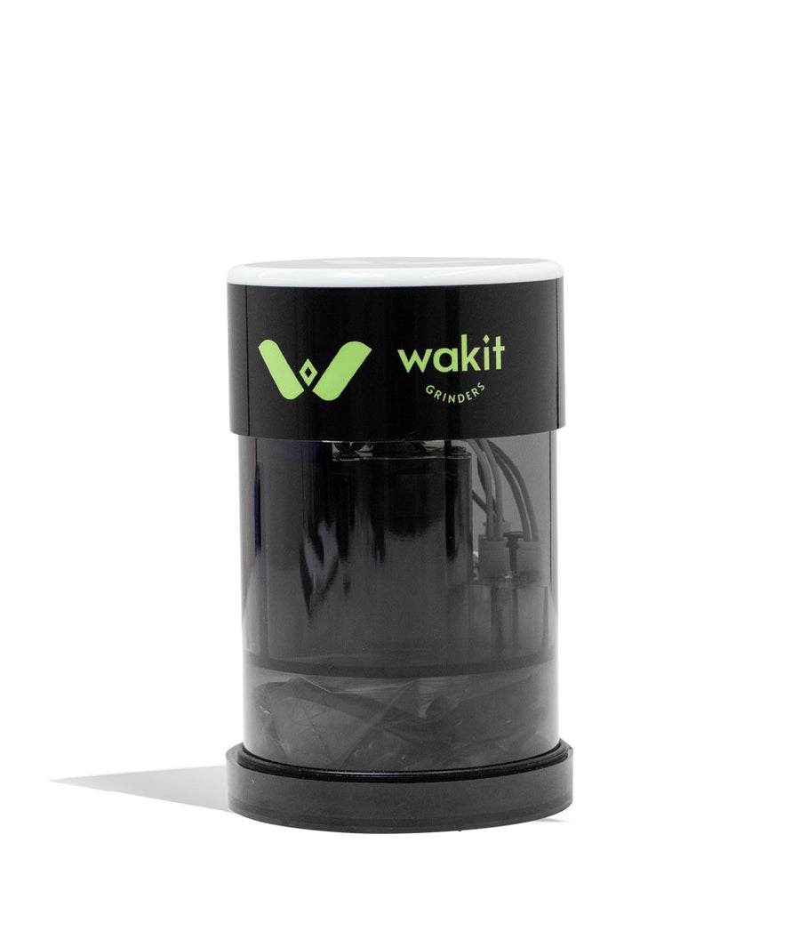 Black Wakit KLR Series Rechargeable Electric Grinder Front View on White Background