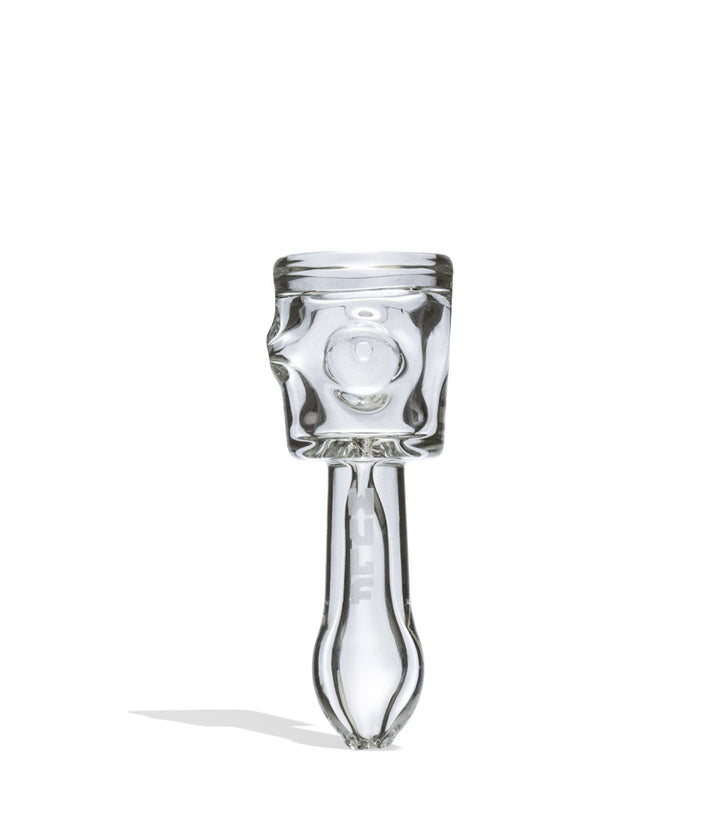 Clear front view Wulf Mods Bell Hand Pipe on white background