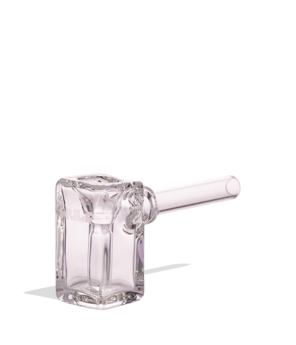 Clear angled Wulf Mods Drft Bubbler on white background