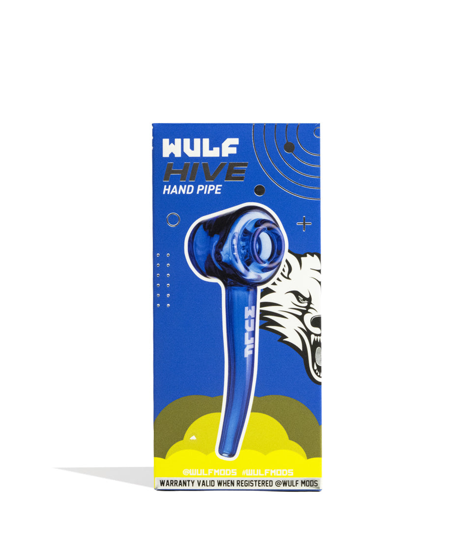 Blue Wulf Mods Hive Hand Pipe packaging on white background