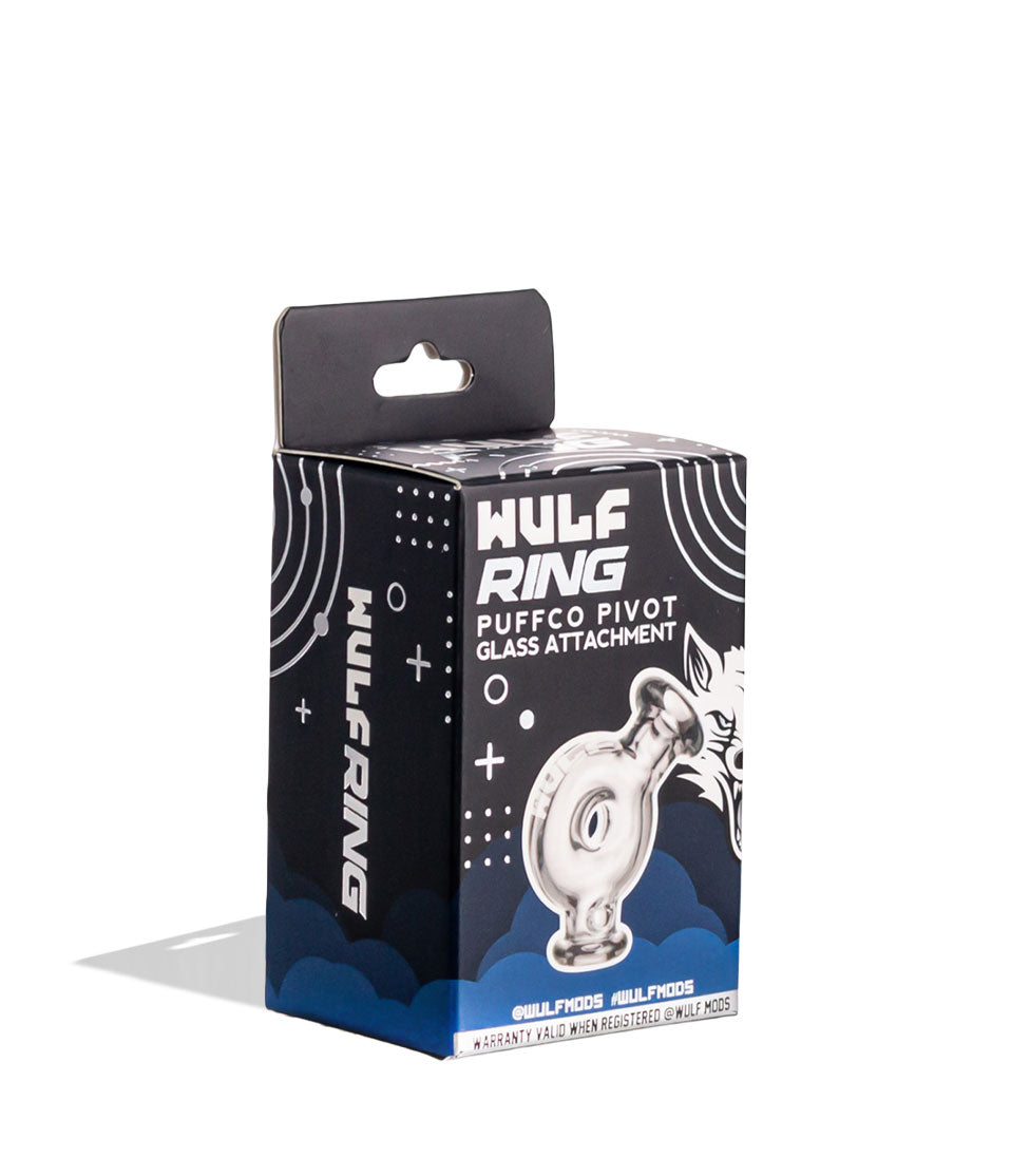 Clear Wulf Mods Ring Puffco Pivot Top packaging on white background