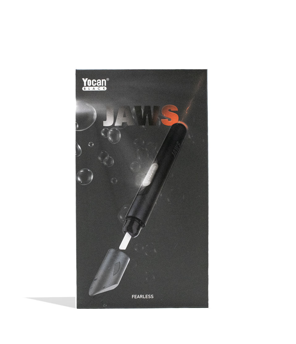 Black Yocan Black Jaws Hot Knife and Thermometer Packaging Front View on White Background