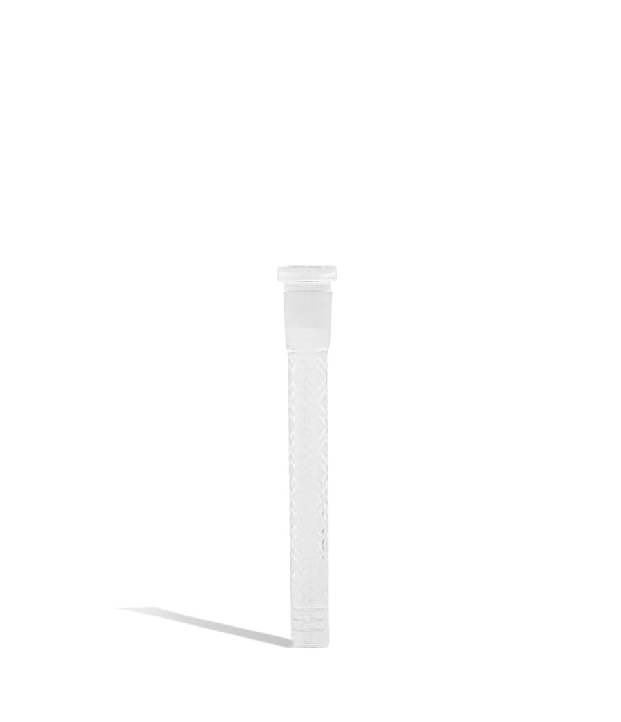 type 1 4.5 inch 14mm Downstem with Various Etched Designs on white backgrounds