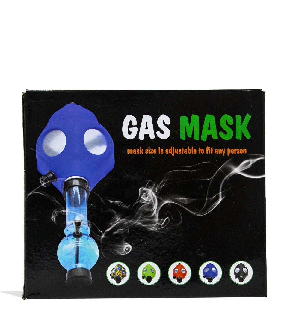 Adjustable Gas Mask for Water Pipes Packaging Front View on White Backgrounds