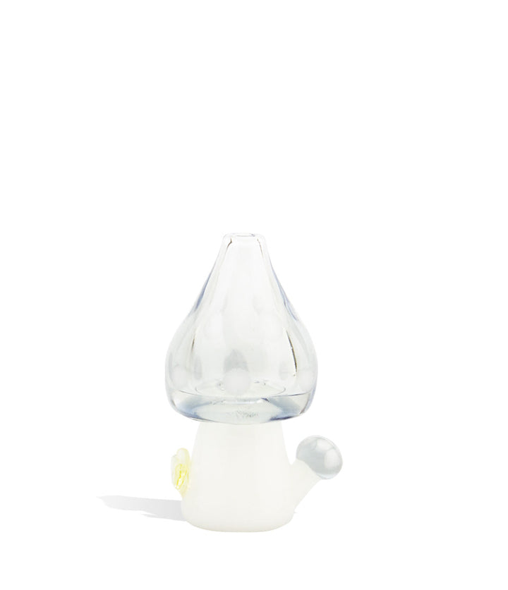Sirusly Schroom Empire Glassworks Puffco Peak Custom Bubble Cap on white studio background