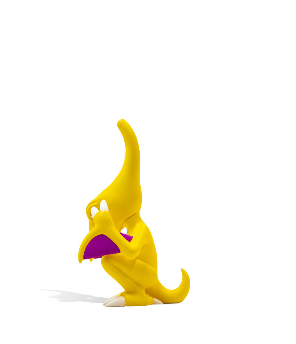 Elbo Glass Yellow Ptery Vinyl Figure side view on white background