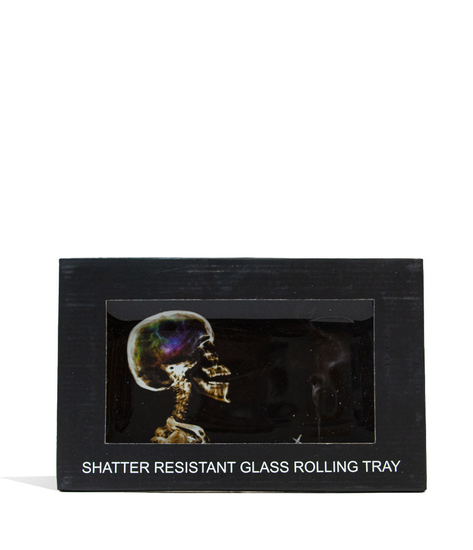Glass Shatter Resistant Rolling Tray Packaging Front View on White Background