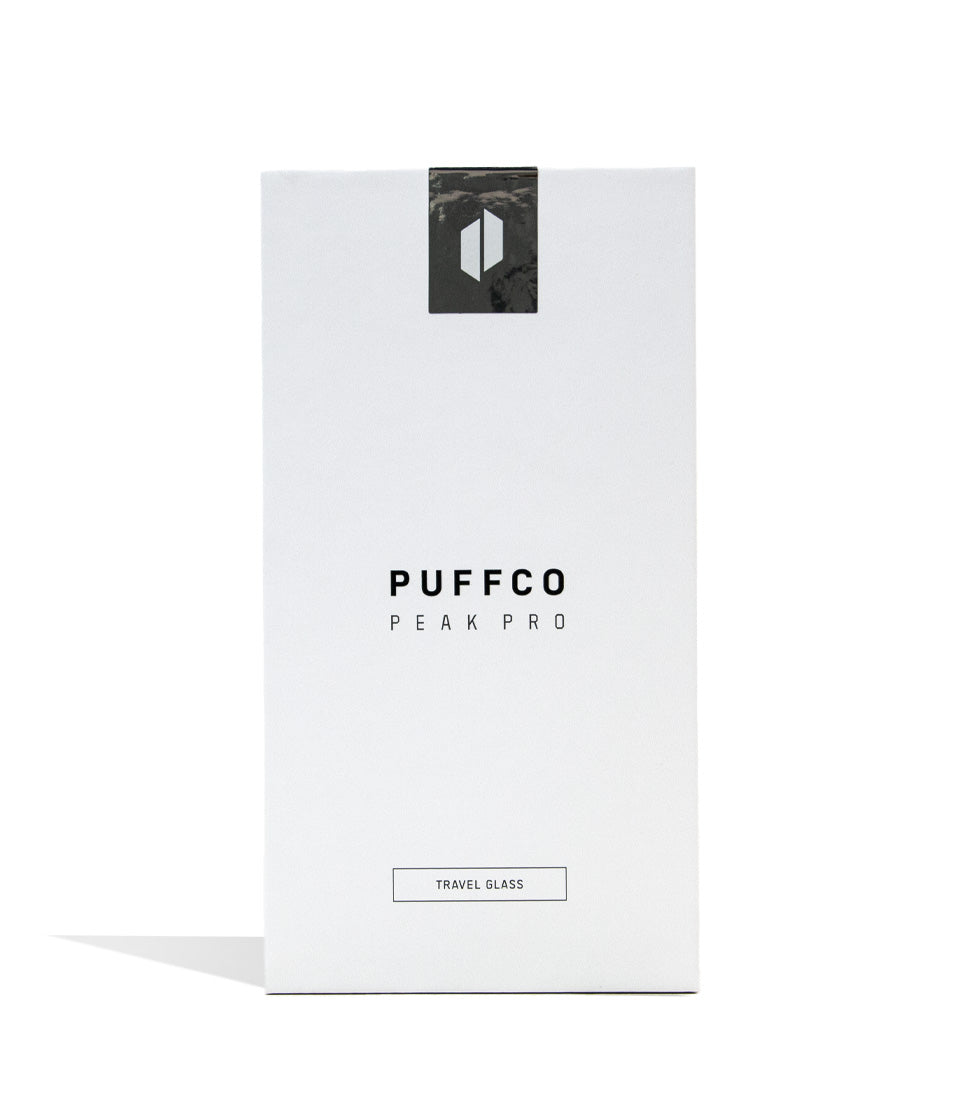 Puffco Peak Pro The Guardian Travel Glass Packaging Front View on White Background