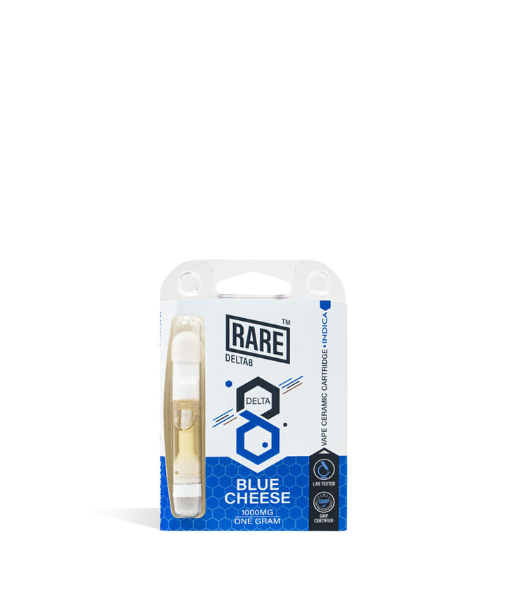 Blue Cheese Rare Bar 1g D8 Cartridge on white background