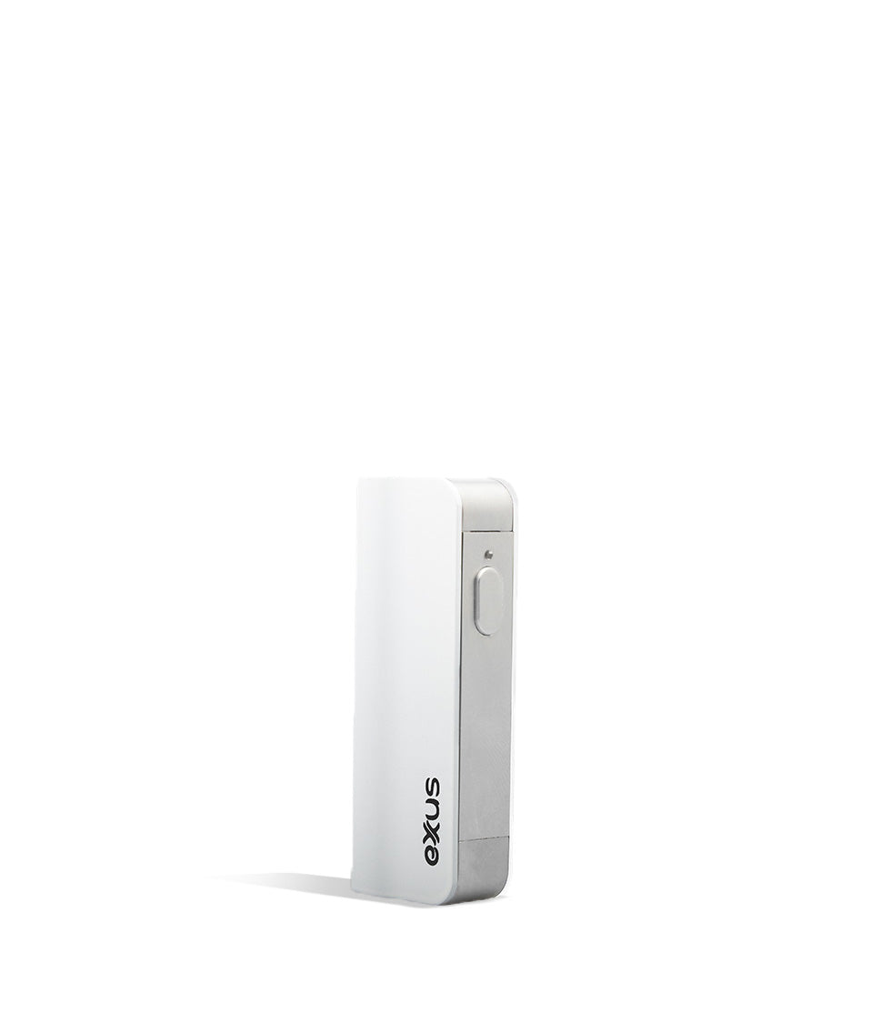 Pearl side view Exxus Vape Snap VV Mini Cartridge Vaporizer on white studio background