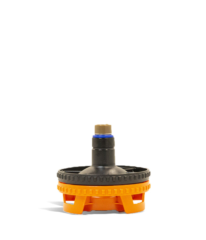 Storz and Bickel Hybrid Volcano Filling Chamber with Dosing Capsule Adapter side view on white studio background