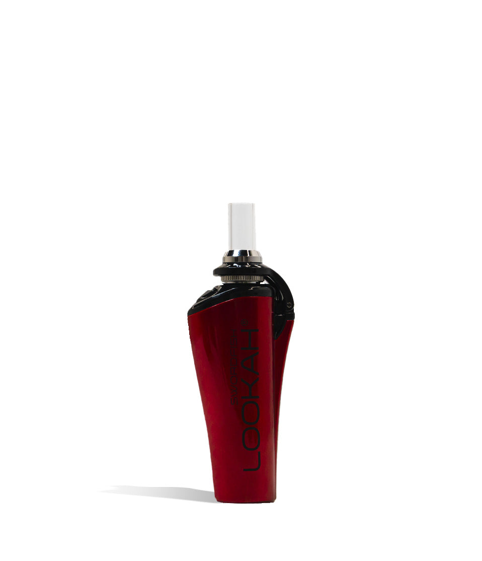 Red front Lookah Swordfish Portable Concentrate Vaporizer on white background