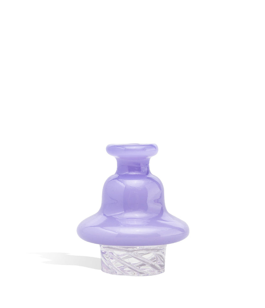 Purple US Colored Heavy Boro Carb Cap with Turbine Cuts on white background